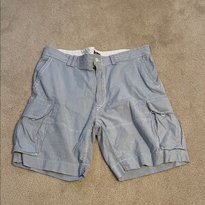 Ralph Lauren  Blue and White Cargo Shorts